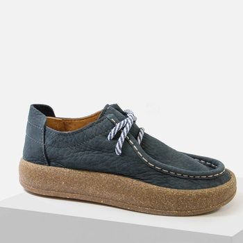 Półbuty Damskie RAVINI 241094 Granatowe Skóra Naturalna Barefoot