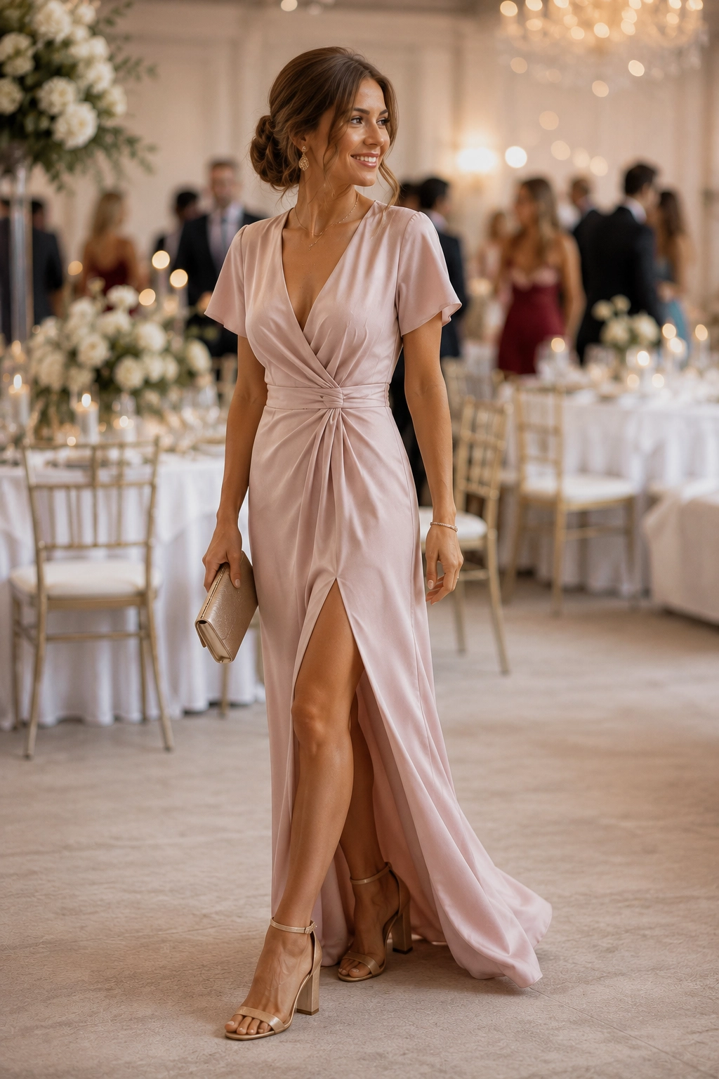 Elegancka_sukienka_na_wesele_i_zlote_sandaly_na_slupku_-_stylizacja_dla_goscia_weselnego