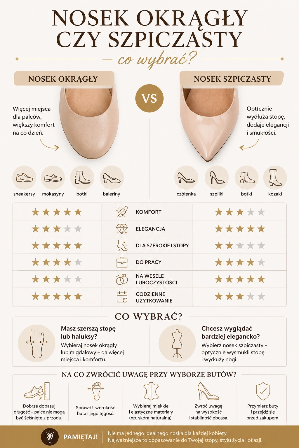 Infografika_nosek_okragly_czy_szpiczasty_-_porownanie_komfortu__elegancji__dopasowania_do_szerokiej_stopy_i_codziennego_uzytkowania.