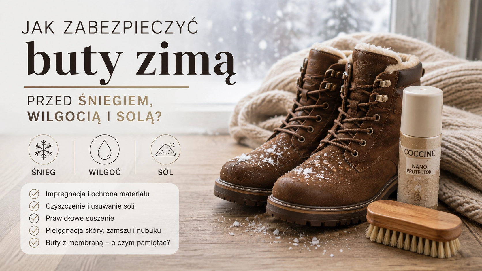 Jak zabezpieczyć buty zimą przed śniegiem, wilgocią i solą?