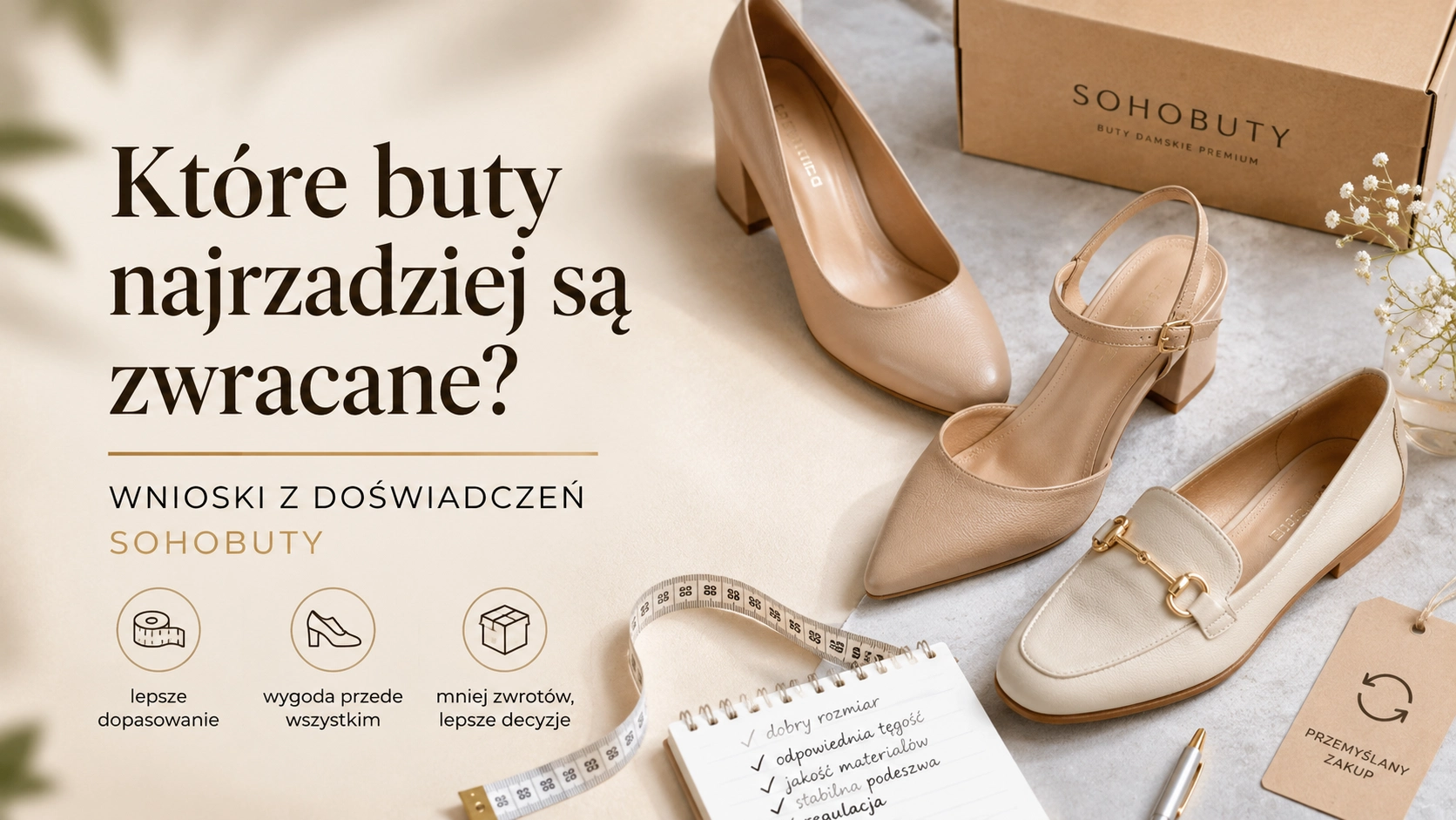 Które buty najrzadziej są zwracane? Wnioski z doświadczeń SohoButy