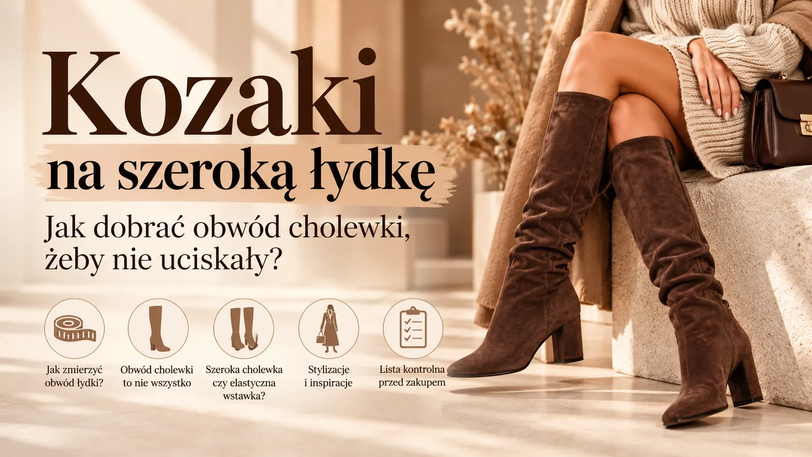 Kozaki na szeroką łydkę – jak dobrać obwód cholewki, żeby nie uciskały?