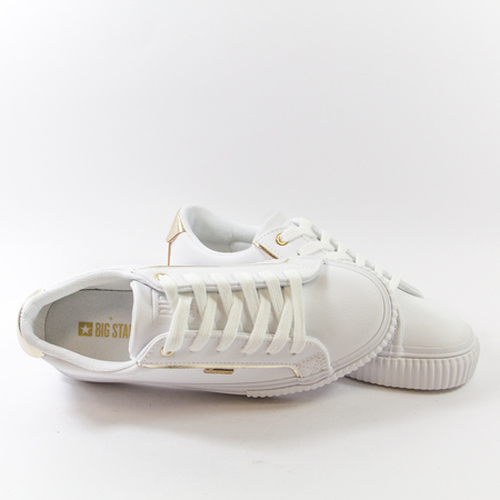 Trampki damskie BIG STAR Białe półbuty sneakersy tenisówki SS274026