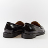 Bombonella 01.856 mokasyny damskie czarne skórzane lakierowane slip-on