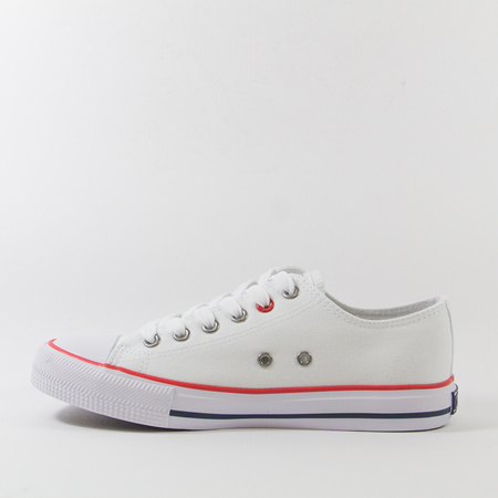 Trampki damskie BIG STAR Białe półbuty sneakersy tenisówki TT274022