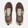 Filippo 6743 brązowe sneakersy damskie zamszowe na platformie