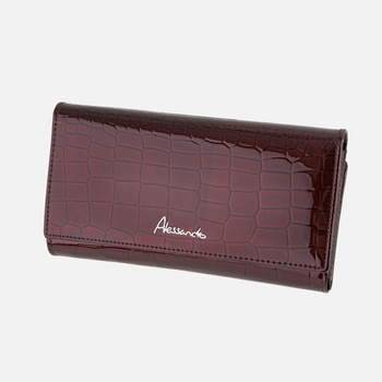 Portfel damski Alessando Paoli Skórzany Krokodyl