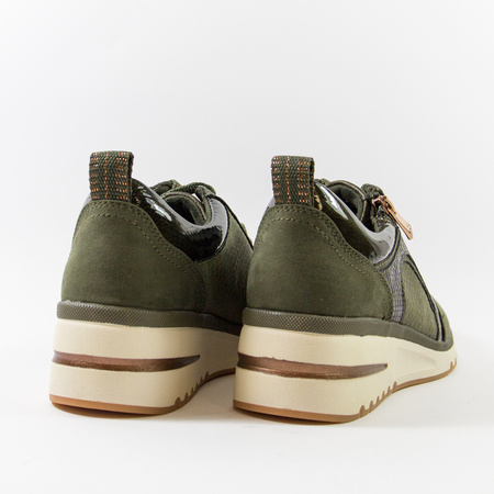 Sneakersy damskie MARCO TOZZI 23739 zielone półbuty na koturnie 23767