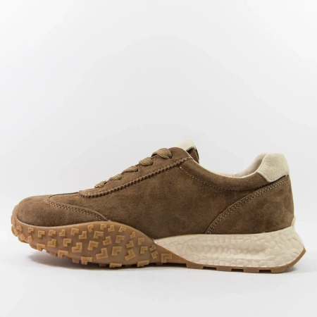 Goodin 1090 brązowe sneakersy damskie zamszowe na platformie