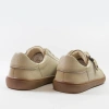 Potocki 19503 Beżowe skórzane półbuty damskie barefoot