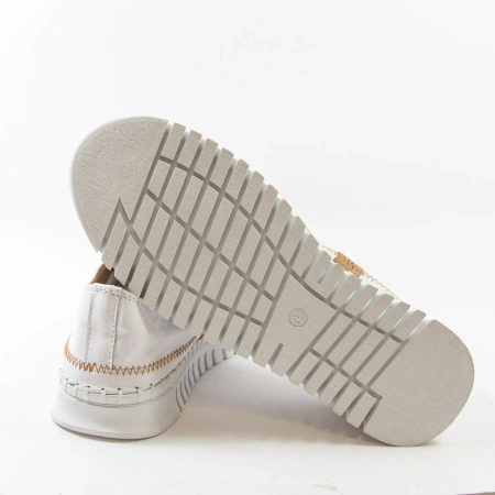 Boccato 272.1809 sneakersy damskie białe półbuty ze skóry naturalnej