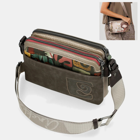 Torebka ANEKKE MUSE Torba Trzykomorowa Listonoszka na ramię 42703-160