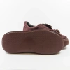 La Via Hanza 23-57/17 Bordowe sneakersy damskie zamszowe na platformie