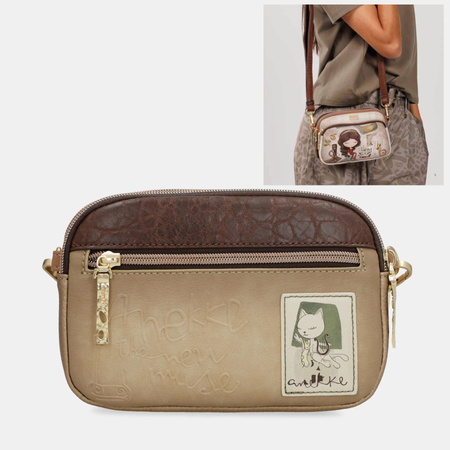 Torebka ANEKKE MUSE Torba Trzykomorowa Listonoszka na ramię 42703-445