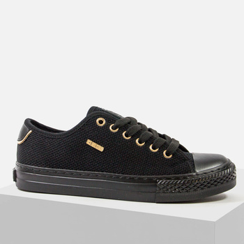 Trampki damskie BIG STAR Czarne półbuty sportowe tenisówki RR274765