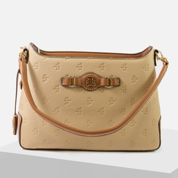 Torebka damska LULU CASTAGNETTE Torba beżowa elegancka P25028