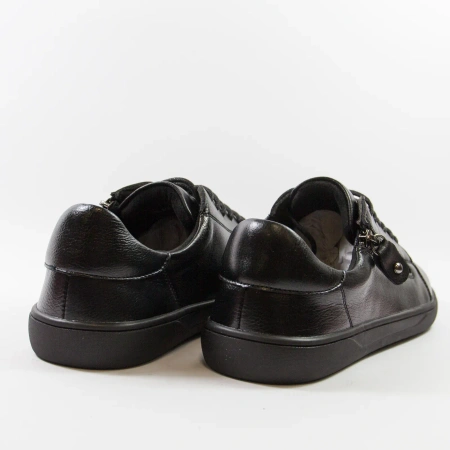 Potocki 26-19503 czarne półbuty damskie skórzane barefoot