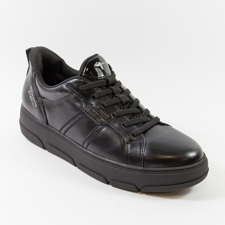 Sneakersy damskie TAMARIS Czarne półbuty sportowe STEP-IN 23758