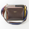 Torebka damska VEZZE Listonoszka Skórzana Kolorowa Trzykomorowa V004