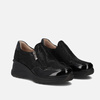 Sneakersy damskie FILIPPO Czarne skórzane półbuty na koturnie 6473