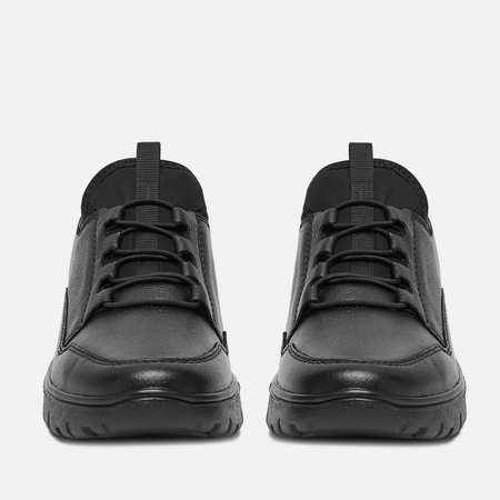 Półbuty damskie RIEKER Sneakersy czarne sportowe N1357-00