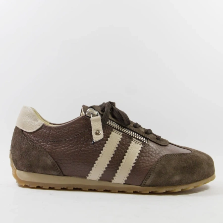 Kampa N1455 Brązowe półbuty damskie skórzane barefoot