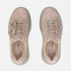 Filippo DP7987 Beżowe sneakersy damskie zamszowe na platformie 