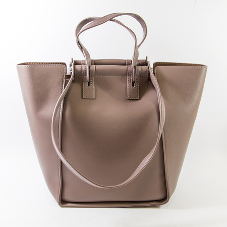 Torebka damska Shopperka Khaki Z paskami 885587