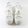 Sneakersy damskie EKSBUT Białe siateczkowe sandały skórzane Slingback 7233