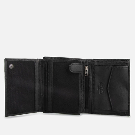 Portfel Męski duży PIERRE CARDIN Skórzany Elegancki czarny RFID Tilak15 326