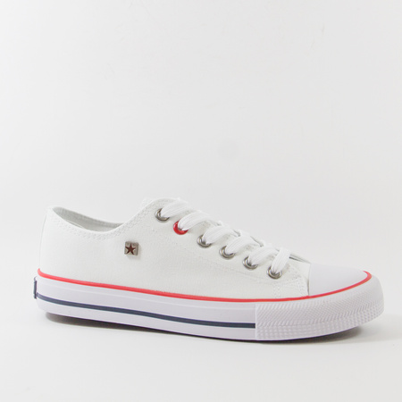 Trampki damskie BIG STAR Białe półbuty sneakersy tenisówki TT274022