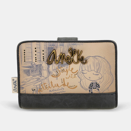 Portfel damski ANEKKE Studio Średni z ochrona RFID 41849-902