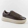 Cambell 19379 brązowe sneakersy damskie skórzane na platformie
