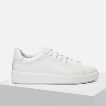 Trampki męskie MARCO TOZZI Półbuty Sportowe Sneakersy Skórzane Białe 13601