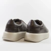 Cambell 19379 brązowe sneakersy damskie skórzane na platformie