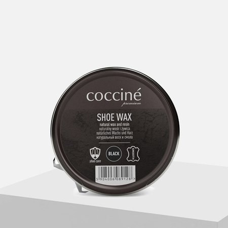 Klasyczna czarna pasta do butów - COCCINE SHOE WAX 40g