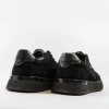 Goodin 1079 czarne sneakersy damskie zamszowe na platformie