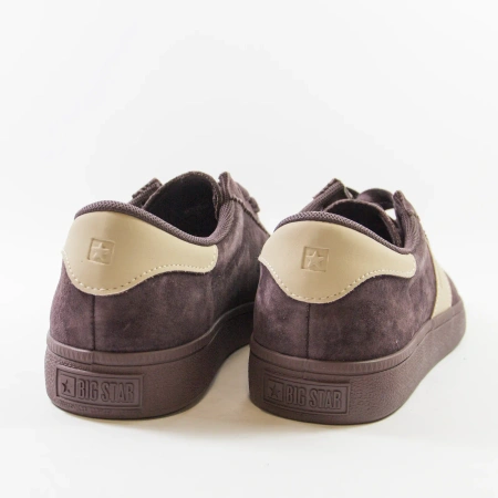 BIG STAR UU274438 brązowe sneakersy damskie skórzane zamszowe