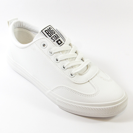 Trampki damskie BIG STAR Białe półbuty sneakersy tenisówki TT274016
