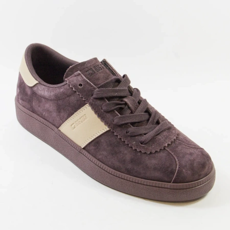 BIG STAR UU274438 brązowe sneakersy damskie skórzane zamszowe