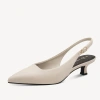 Marco Tozzi 29514 czółenka damskie beżowe slingback skóra