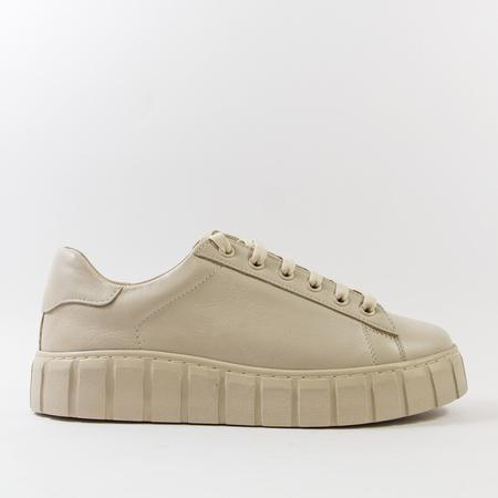 Sneakersy damskie T.SOKOLSKI Beżowe półbuty skórzane na platformie J25-403