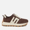 Filippo 6743 brązowe sneakersy damskie zamszowe na platformie