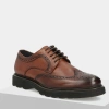 Filippo MP8008 Brązowe półbuty męskie skórzane brogue wizytowe