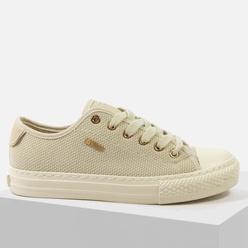 Trampki damskie BIG STAR Beżowe półbuty sportowe tenisówki RR274767