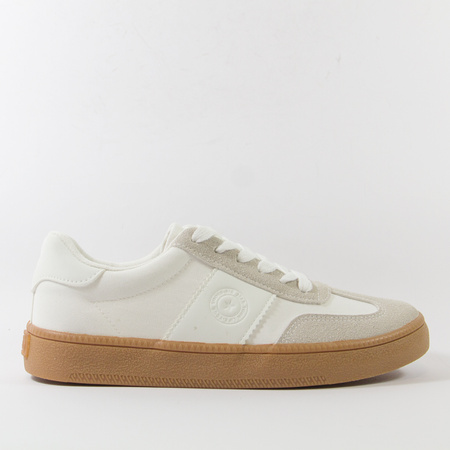 Trampki damskie BIG STAR Białe beżowe półbuty sneakersy tenisówki RR274804