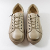 Sneakersy damskie CAMBELL Beżowe skórzane półbuty na platformie 19305