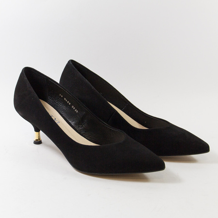 Czółenka damskie KOTYL Szpilki Skórzane Czarne zamszowe eleganckie 5459