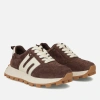 Filippo 6743 brązowe sneakersy damskie zamszowe na platformie