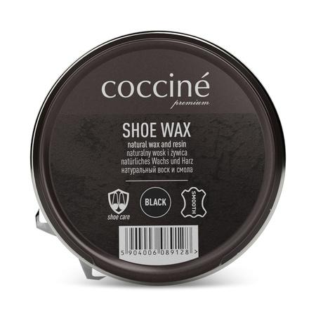 Klasyczna czarna pasta do butów - COCCINE SHOE WAX 40g